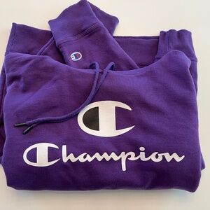 Champion Purple pullover hoodie Size Mens Medium